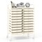 Space Saving Storage Organizer Cart with 20 Plastic Drawers and Mobile Wheels for Organizing Small Items at Home